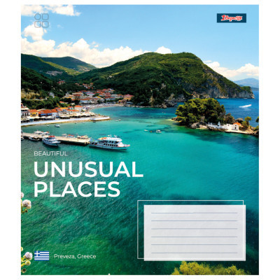 Зошит 1 вересня 1В Unusual places 60 аркушів лінія (767407)