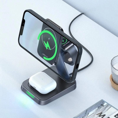 Зарядний пристрій Acefast Wireless QI 3in1 18W E3 (6974316280903)