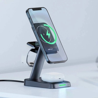Зарядний пристрій Acefast Wireless QI 3in1 18W E3 (6974316280903)