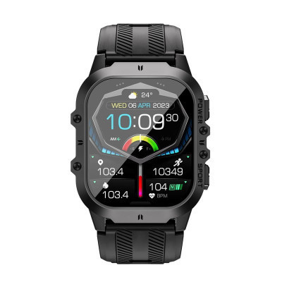 Смарт-годинник OUKITEL BT20 Black-orange (6931940742177)