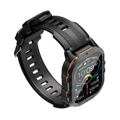 Смарт-годинник OUKITEL BT20 Black-orange (6931940742177)