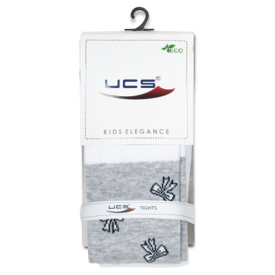 Колготки дитячі UCS Socks з бантиками (M0C0301-2290-5G-gray)