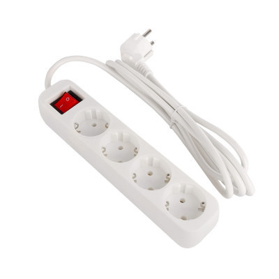 Мережевий фільтр живлення ColorWay CW-PSEA42W/ 2M white (CW-PSEA42W)