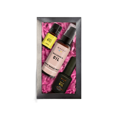 Набір косметики Mayur Олія макадамії + Олія для кутикул + Еф. олія лимона (2200160407116)