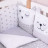 Дитячий постільний набір Верес Smiling animals white-gray new (216.07.110*90)