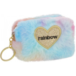Гаманець дитячий Cool For School Брелок пухнастий Rainbow (CF87109)