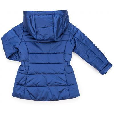 Куртка дитяча Snowimage подовжена з капюшоном і квіточками (SICY-G107-110G-blue)