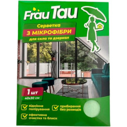 Серветки для прибирання Frau Tau Для скла з мікрофібри 1 шт. (4820263231746)