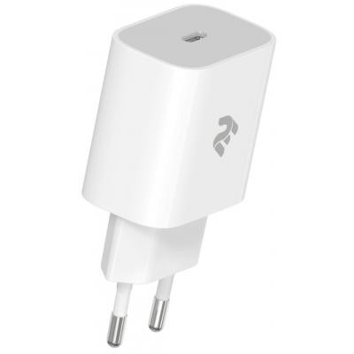 Зарядний пристрій 2E USB-C Wall Charger PD3.0 DC5V/3A, 20W, white (2E-WC1USBC20W-W)