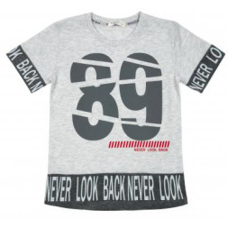 Футболка дитяча Breeze &quot;NEVER LOOK BACK&quot; (14311-146B-gray)