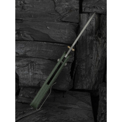 Ніж Weknife Banter 2, Green Mikarta, Stonewash (WE23075-3)