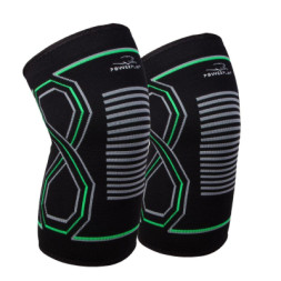 Фіксатор коліна PowerPlay PP-4099 Knee Support Чорно/Зелені S/M (PP_4099_S/M_Bl/Green)