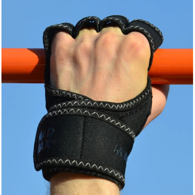 Рукавички для фітнесу MadMax MFG-303 MAXGRIP Neoprene Wraps Black/Grey L/XL (MFA-303_L/XL)