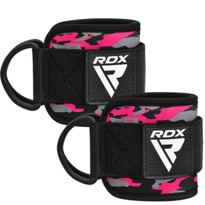 Манжета для тяги RDX A4 Gym Ankle Pro Camo Pink-pair (WAN-A4CP-P)