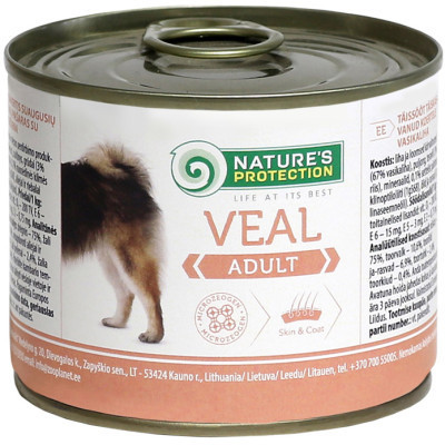 Консерви для собак Nature&#039;s Protection Adult Veal 200 г (KIK24518)
