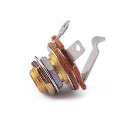 Вихідний роз'єм для гітари Paxphil 1/4 Output Jack (Gold) (JC12/2P)