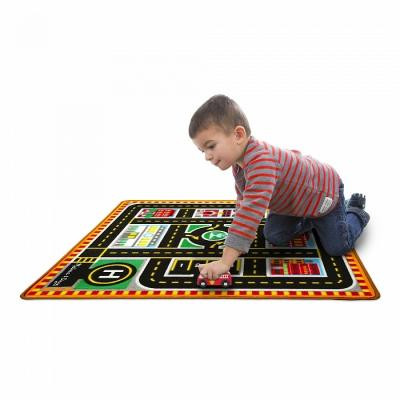 Дитячий килимок Melissa&amp;Doug Рятувальні автомобілі з машинками (MD19406)