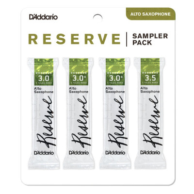 Тростина для саксофона D&#039;Addario Reserve - Alto Sax Reed Sampler Pack #3.0/3.0+/3.5 (DRS-J30)
