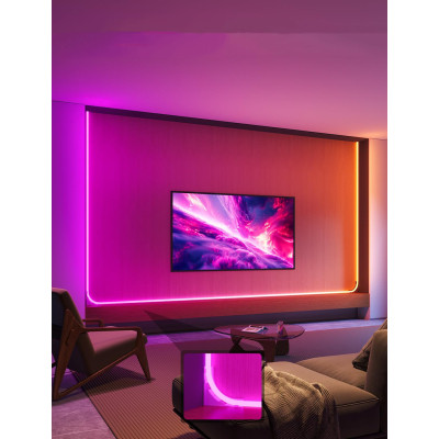Світлодіодна стрічка Govee H6641 Neon Rope Light for Wall Lining, 5.0m, RGBIC, WI-FI/Bluetooth, white (H66413D1)