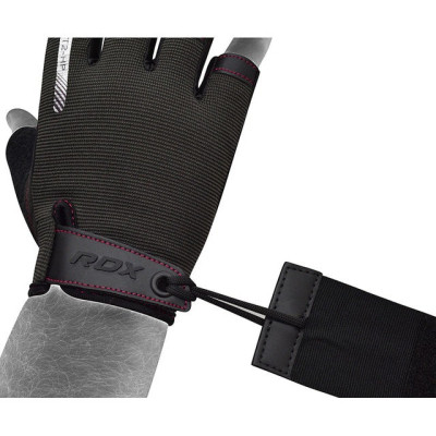 Рукавички для фітнесу RDX T2 Half Pink M (WGA-T2HP-M)