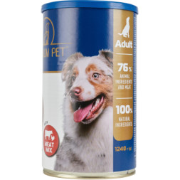 Консерви для собак PREMIUM PET М'ясне асорті шматочки в соусі 1.240 г (4820255192284)