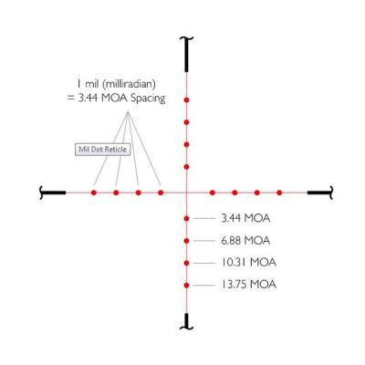 Оптичний приціл Hawke Vantage IR 3-9x40 (Mil Dot IR R/G) (14221)
