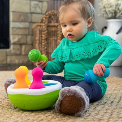 Розвиваюча іграшка Fat Brain Toys Сортер-балансир Неваляшки Spinny Pins (F248ML)