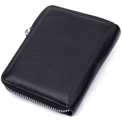 Гаманець ST Leather З натуральної шкіри Чорний (22449)