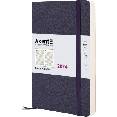 Тижневик Axent 2024 Partner Soft Skin 145 х 210, синій (8810-24-02-A)