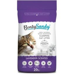 Наповнювач для туалету Benty Sandy Lavender Scented кольорові гранули 20 л/17.2 кг (BS-20003)