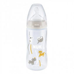 Пляшечка для годування Nuk First Choice Plus Сафарі 300 мл Бежева (3952396)