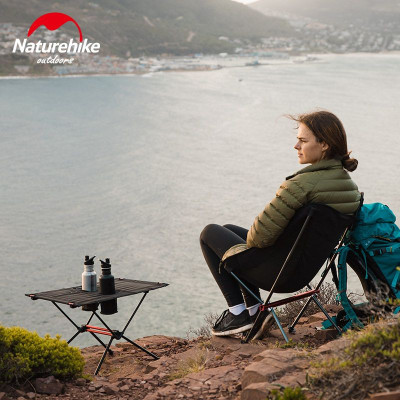 Туристичний стіл Naturehike полегшений NH19Z027-Z сітка/ карбон чорний (6976023920400)