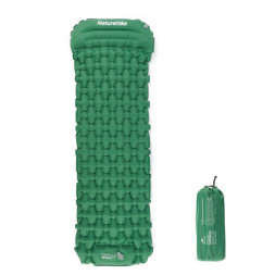 Туристичний килимок Naturehike із підголовником CNK2300DZ0001 198 х 59 см темно-зелений (6976023929540)
