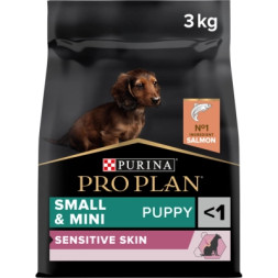 Сухий корм для собак Purina Pro Plan Small&amp;Mini Puppy Sensitive Skin з лососем 3 кг (7613035123809)