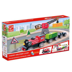 Залізниця Hape Доставка вантажів 19 елементів (E3731)