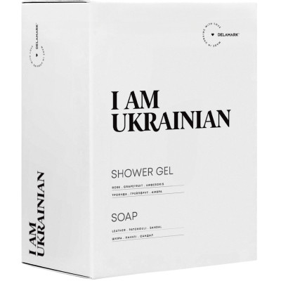 Набір косметики DeLaMark I Am Ukrainian Гель для душу 500 мл + Рідке мило 500 мл (4820152333483)
