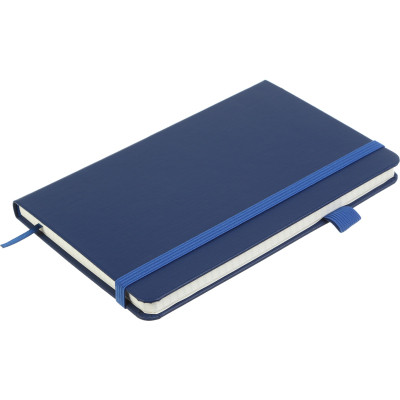 Книга записна Buromax Etalon 125x195 мм 96 аркушів в лінію обкладинка зі штучної шкіри Синя (BM.291260-02)