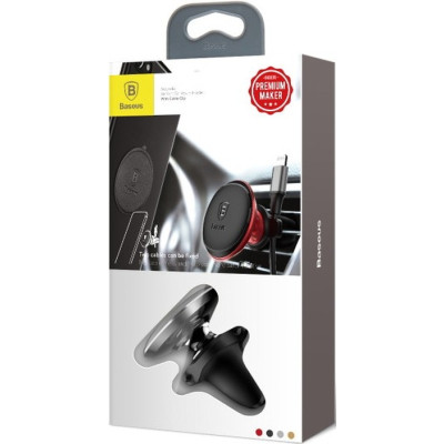 Універсальний автотримач Baseus Magnetic Air Vent Car Mount Holder Black (SUGX-A01)