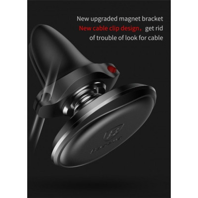 Універсальний автотримач Baseus Magnetic Air Vent Car Mount Holder Black (SUGX-A01)