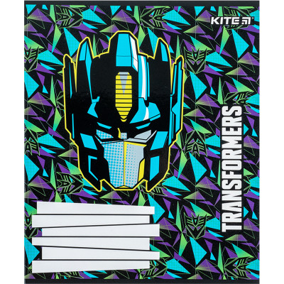 Зошит Kite Transformers 12 аркушів, коса лінія (TF24-235)