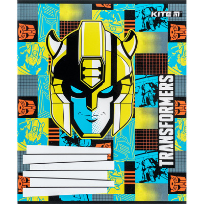 Зошит Kite Transformers 12 аркушів, коса лінія (TF24-235)