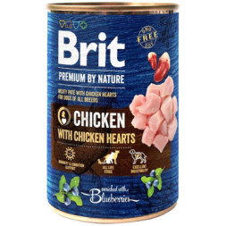 Вологий корм для собак Brit Premium by Nature з куркою (8595602561780)
