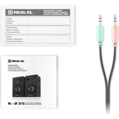 Акустична система REAL-EL S-235 Black (EL121200010)