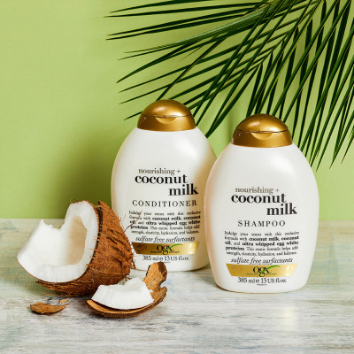 Шампунь OGX Coconut Milk Питательный с кокосовым молоком 385 мл (0022796970053)