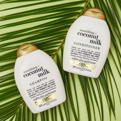 Шампунь OGX Coconut Milk Питательный с кокосовым молоком 385 мл (0022796970053)