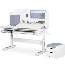 Парта Mealux Winnipeg Multicolor Plus WG Grey (BD-630 WG з тумбою)