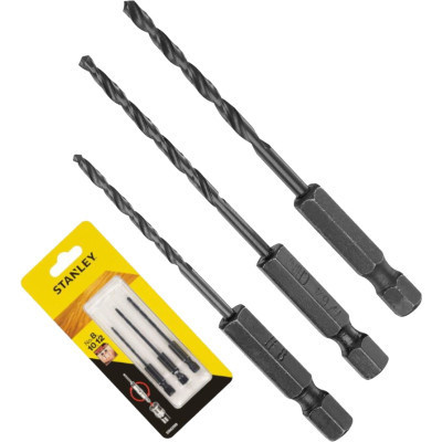 Набір свердл Stanley пілотних FLIP&amp;DRIVE 2.38, 2.78, 3.18 мм (STA62509)