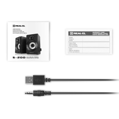 Акустична система REAL-EL S-200 USB Black