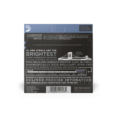 Струни для гітари D&#039;Addario XL ProSteels Extra Super Light (8-38) (EPS530)