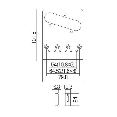 Бридж для гітари Gotoh GTC202 C